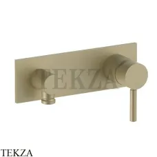 Fantini Nostromo Смеситель для душа с выводом для шланга, внешняя часть 50P6E888B, Matt British Gold