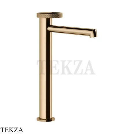Gessi ANELLO Смеситель для раковины высокий, длинный, без донного клапана 63306-735, Warm Bronze PVD