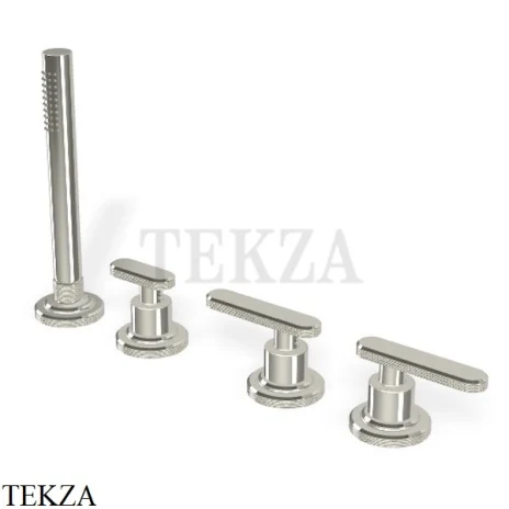 FIMA Carlo Frattini Park Line Смеситель на борт ванны без излива F1324/1LN, Nickel глянец