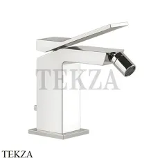 Gessi RETTANGOLO K Смеситель для биде, с донным клапаном 53007-149, Finox Brushed Nickel