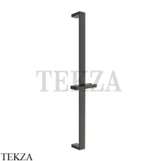 Gessi Rettangolo shower Штанга для ручной лейки с держателем 20144-707, Black Metal Brushed PVD