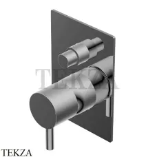 Ritmonio Diametro35 S Смеситель для душа, 2 потока, внешняя часть PR52GC101 F31, Frosted Black Chrome