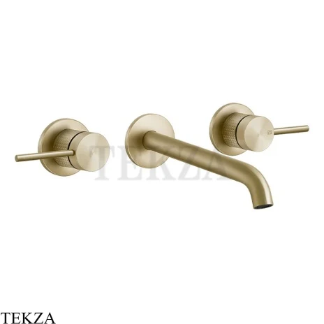 Gessi 316 CESELLO Смеситель для раковины излив длинный, внешняя часть 54494-727, Brushed Brass PVD