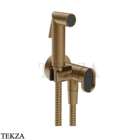 Gessi Jacqueline Гигиенический душ с запорным узлом, выводом воды и держателем 56527-791, бронза Deep