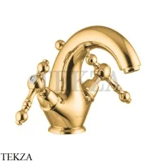 FIMA Carlo Frattini EPOQUE Смеситель для раковины, с донным клапаном F5061/2OR, золото глянец