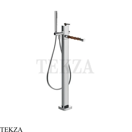 Gessi Jacqueline Смеситель для ванны напольный, внешняя часть 77028-031, хром глянец