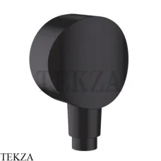 Hansgrohe Fixfit S Шланговое подсоединение с клапаном обратного тока 26453670, черный матовый