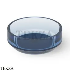 Dea Design Washbasins Раковина настольная круглая Glasstech DD9096 430 R7, Royal Blue R7