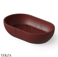 Dea Design Washbasins Раковина настольная овальная Solid Surface DD9033 550 17, Red Wine №17