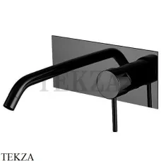 FIMA Carlo Frattini Spillo UP Смеситель для раковины на планке, внешняя часть F3051X5CS, Brushed black chrome