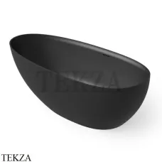 Dea Design Edge Ванна отдельностоящая овоидная 130x76 Solid Surface DD8908 1300 16, Black №16