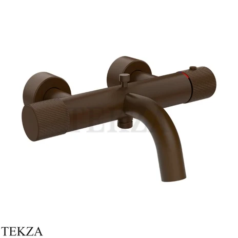 Gessi Habito RIGATO Термостатический смеситель для ванны с изливом 70513-845, Dark Bronze