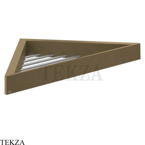 Gessi Rettangolo Угловая решетка-полка в душевую зону 20861-713, Antique Brass