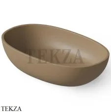Dea Design Washbasins Раковина настольная овальная Solid Surface DD9078 600 2, Light Camel №2
