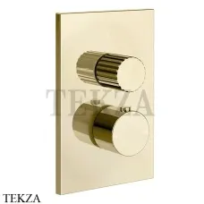 Gessi Incastri Термостат для душа 2 потока, внешняя часть 75135-710, Brass PVD