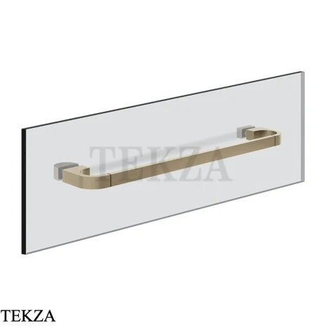 Gessi Perle Полотенцедержатель для крепления на стекло, 30 см 74911-149, нерж. сталь Brush / никель Brushed