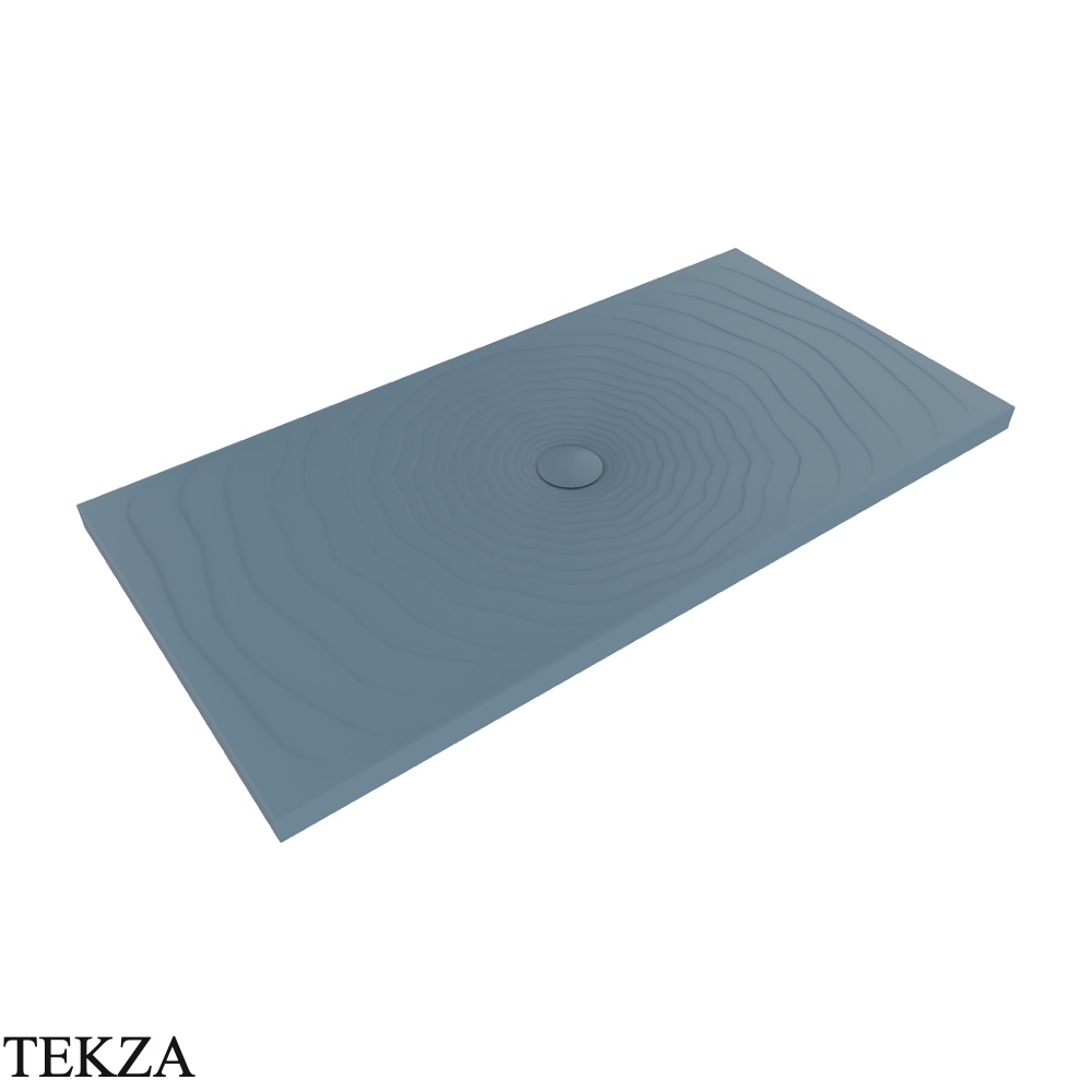 Flaminia Water Drop душевой поддон 160×80×5,5 см, синий Nuvola матовый