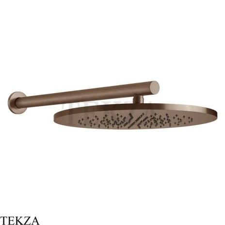 Gessi 316 SHOWER Верхняя душевая лейка с креплением 54148-708, Copper Brushed PVD