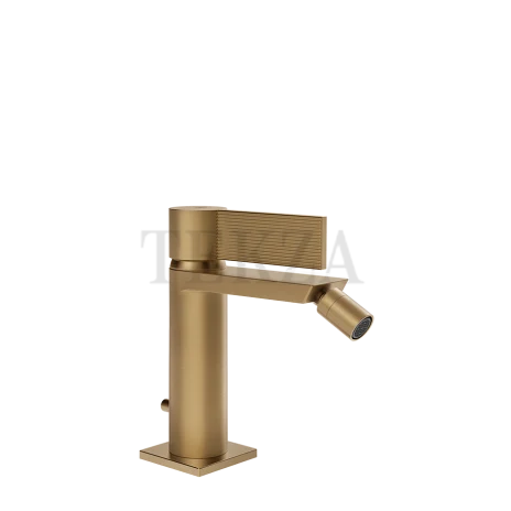 Gessi Inverso RIGATO Смеситель для биде, с донным клапаном 73507-726, Warm Bronze Br. PVD