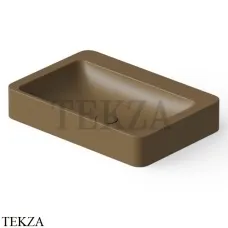 Dea Design Washbasins Раковина настольная 60х41 Solid Surface DD9025 600 1, Dark Camel №1