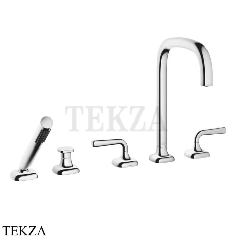 Dornbracht COYA Смеситель для ванны на 5 отверстий с гарнитуром 27522414-00, хром глянец