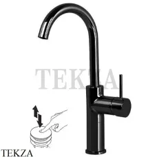 FIMA Carlo Frattini Spillo UP Смеситель для раковины поворотный, с гарнитуром F3041/HNS, черный матовый