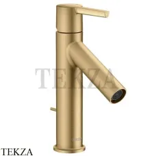 Axor Starck 100 Смеситель для раковины, с донным клапаном 10001250, Brushed Gold