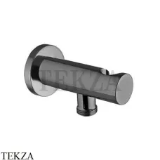 FIMA Carlo Frattini WELLNESS Держатель для душа с подводом воды F2287CS, Brushed black chrome