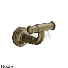 Gessi VENTI20 Крючок для полотенец двойной 65521-713, Antique Brass
