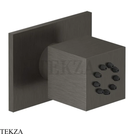 Gessi Rettangolo shower BODY JETS Боковая форсунка поворотная 20172-707, Black Metal Brushed PVD