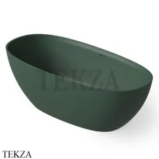 Dea Design Edge Ванна отдельностоящая овальная 150x73 Solid Surface DD8928 1500 11, Dark Green №11