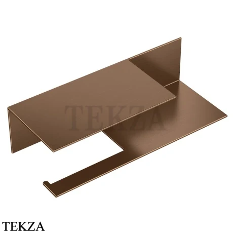 Boheme Qubic Держатель для туалетной бумаги c полкой 10721-2-BRB, brushed bronze