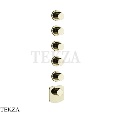 Gessi Ingranaggio-Anello Термостат для душа, 5 потоков, внешняя часть 43240-710, Brass PVD