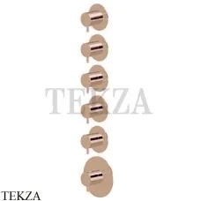 Newform XT Термостат для душа на 5 потоков, внешняя часть, 67602E.M0.075, Copper glossy