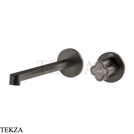 Gessi Ludovica Смеситель для раковины crystals, внешняя часть 76388-707, black хром Brush