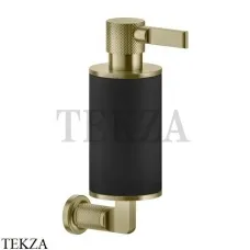 Gessi INCISO accessories Дозатор для жидкого мыла или лосьона, черный 58514-727, Brushed Brass
