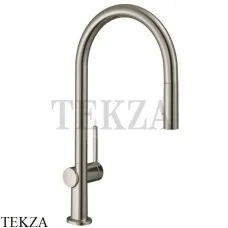 Hansgrohe Talis M54 Смеситель для кухни с вытяжным изливом 210 2jet 72800800, сталь 
