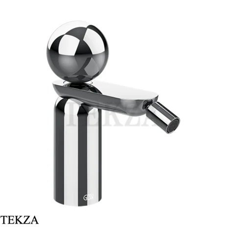 Gessi Perle Смеситель для биде с донным клапаном 74067-031, хром глянец