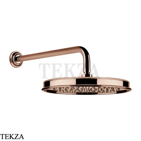Gessi VENTI20 Верхний душ 300 с настенным креплением 65149-030, Copper PVD