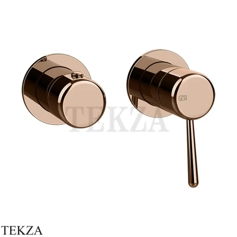 Gessi Goccia Смеситель для душа, 2 потока, внешняя часть 33077-030, Copper PVD