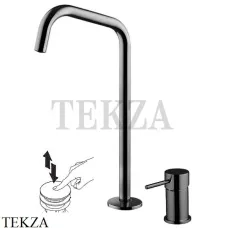 FIMA Carlo Frattini Spillo UP Смеситель для раковины на 2 отверстия, с гарнитуром F3271NDCN, Black chrome