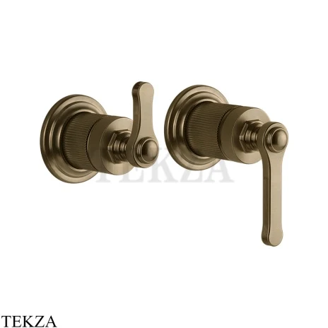 Gessi VENTI20 Смеситель для душа, 2 потока, вешняя часть 65038-791, Deep Bronze Br. PVD