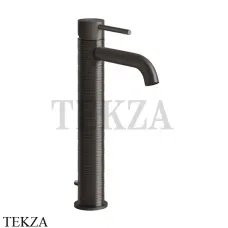 Gessi 316 TRAME Смеситель для раковины, с донным клапаном 54304-707, Black Metal Brushed