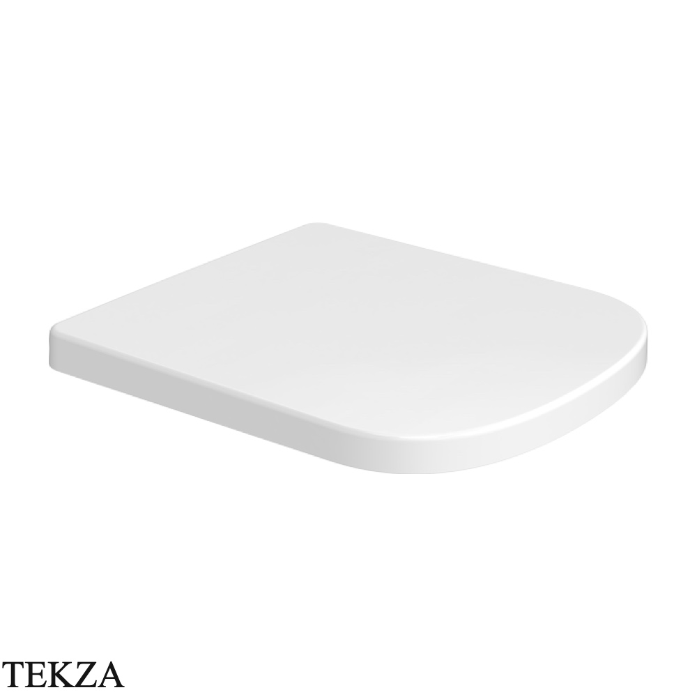 Flaminia Play сиденье с крышкой обхватывающее с микролифтом 36×42,5×3,6 см, белый глянец