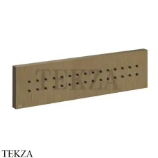 Gessi Rettangolo shower Боковая форсунка длинная 32975-713, Antique Brass