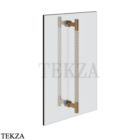 Gessi Pelle Tresse Полотенцедержатель для крепления на стекло, 60 см 78733-448, Crème/ Deep Bronze Br. PVD