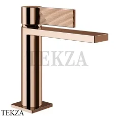 Gessi Inverso RIGATO Смеситель для раковины, без гарнитура 73502-030, Copper глянец