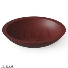 Dea Design Washbasins Раковина настольная круглая Solid Surface DD9004 515 17, Red Wine №17