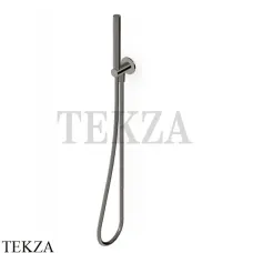 Zucchetti Душевой гарнитур, стержневая лейка, вывод Z93930.C50, metal black