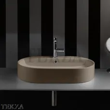 Kerasan Nolita Раковина чаша накладная с 1 отверстием 028581, Nocciola